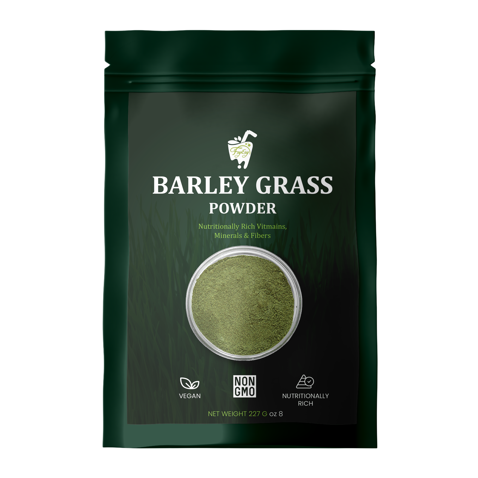 FzyEzy Premium Natural Barley Grass Powder | 100% Pure