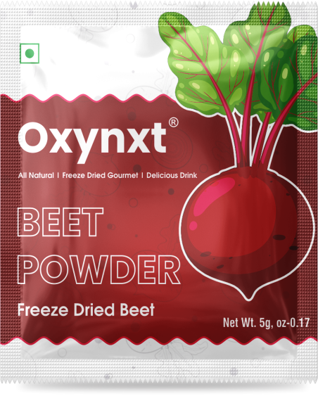 Oxynxt Freeze-dried Beet Powder Sachets – 10 Single-Serve Packs