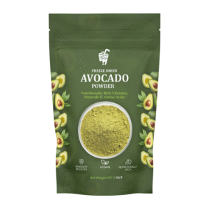 FzyEzy Freeze-Dried Avocado Powder – 100% Natural, Non-GMO, Vegan, Gluten-Free Superfood | Healthy Fats & Fiber | Smoothies, Baking & Skincare | No Additives | 227g